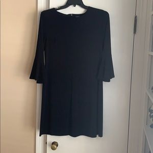 Tommy Hilfiger black dress with bell sleeves.